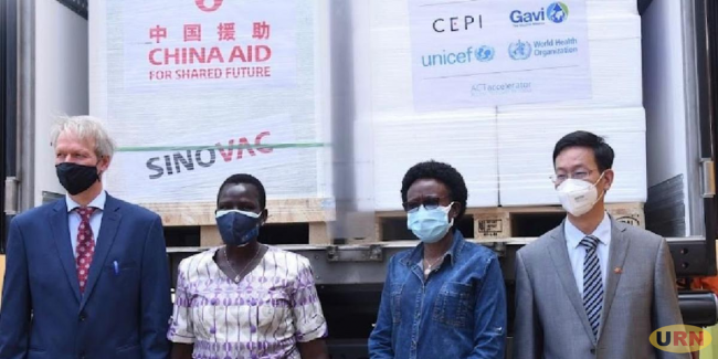 Vaccine donations arrive in Uganda