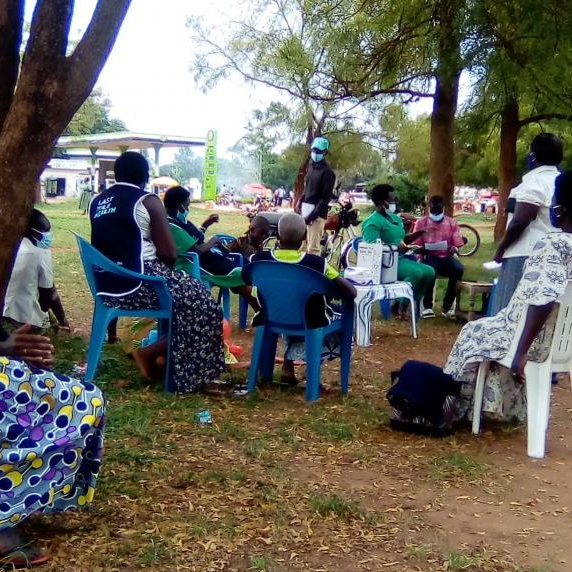 People at Cathedral Square