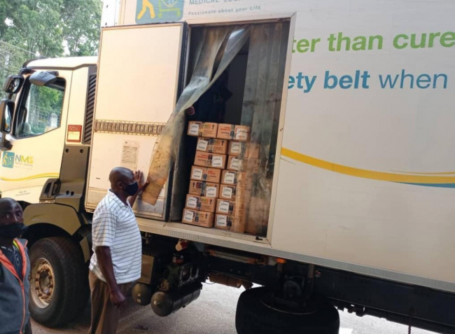 vaccines delivery by National Medical Stores