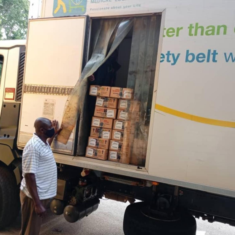 vaccines delivery by National Medical Stores