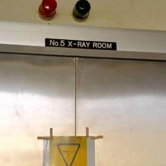 Closed x-ray room at Mityana hospital
