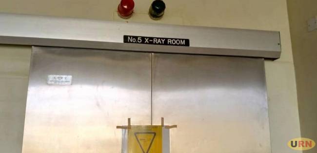 Closed x-ray room at Mityana hospital